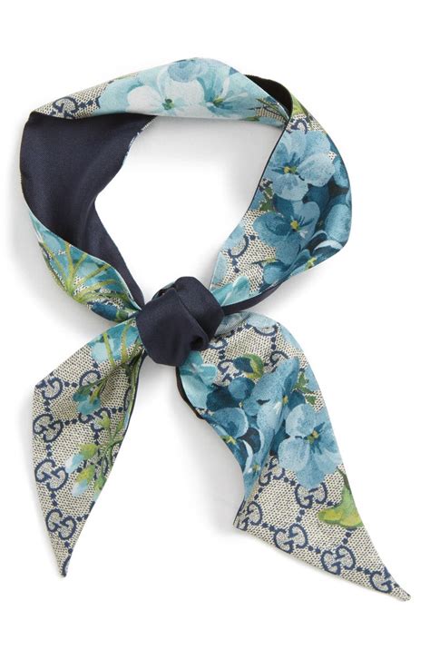 gucci gg blooms skinny scarf